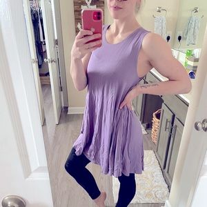 Purple Flowy Dress